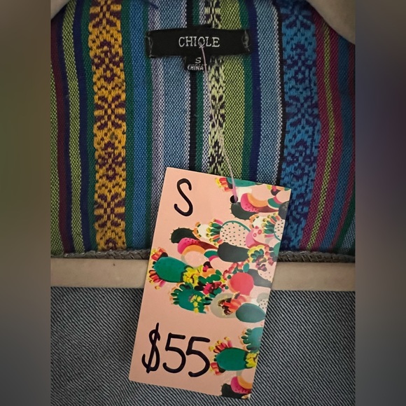 Serape Denim Jacket - Picture 5 of 5